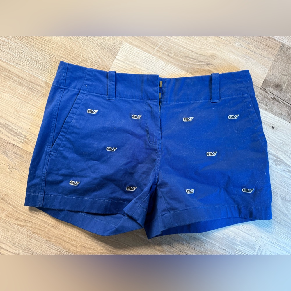 Vineyard Vines Navy Embroidered Shorts